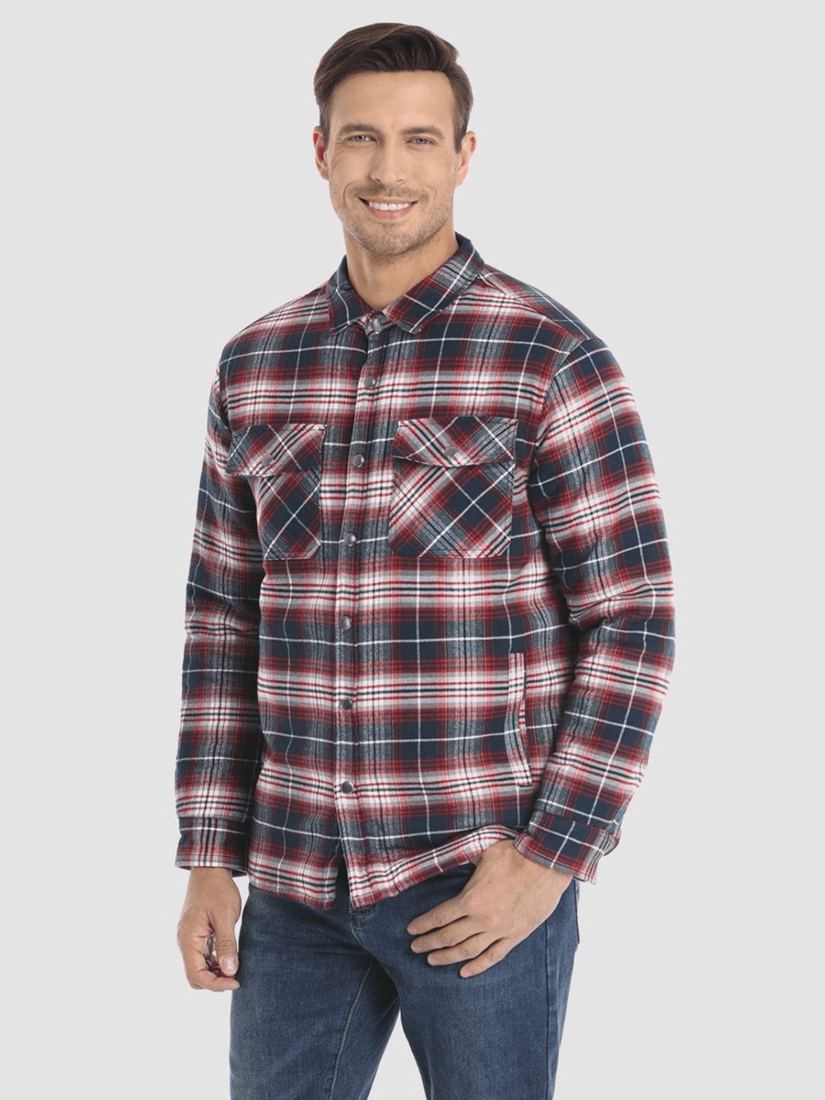 Nathan™ Veste en flanelle à carreaux